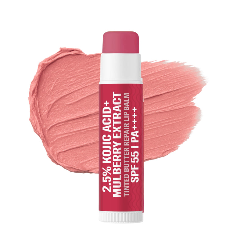 2.5% Kojic Acid Mulberry Extract Tinted Butter Brightening Lip Balm SPF 55 PA++++