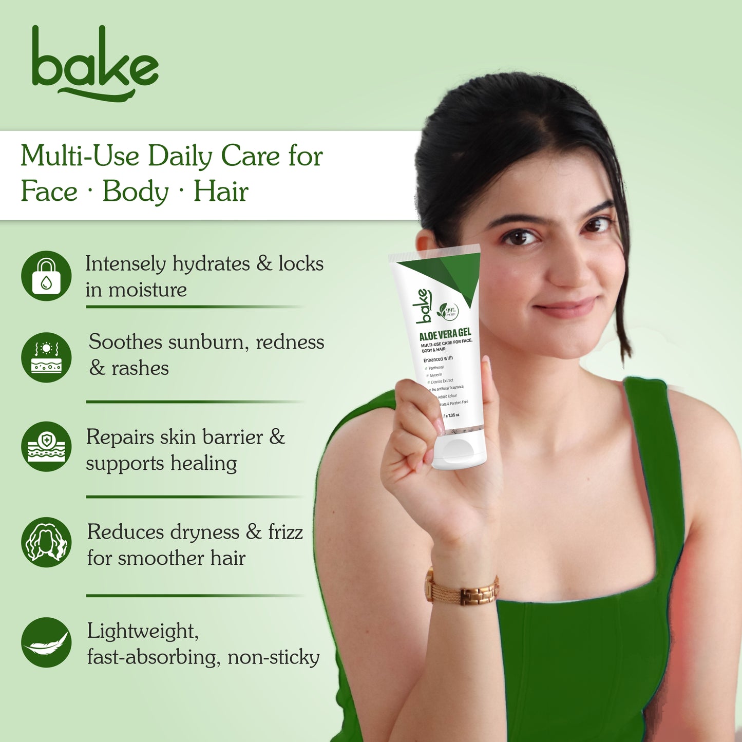 99% Pure Multi-Use Aloe Vera Gel for Face, Body & Hair