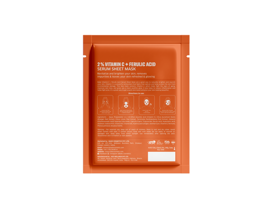 2% Vitamin C + Ferulic Acid Serum Sheet Mask