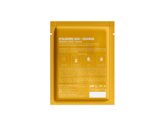 2% Hyaluronic Acid + Ceramide Serum Sheet Mask