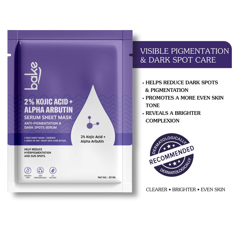 2% Kojic Acid + Alpha Arbutin Serum Sheet Mask
