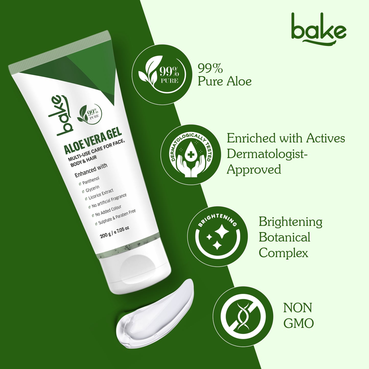 99% Pure Multi-Use Aloe Vera Gel for Face, Body & Hair