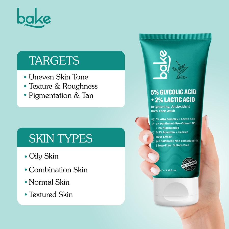 5% Glycolic Acid + 2% Lactic Acid Daily Face Wash