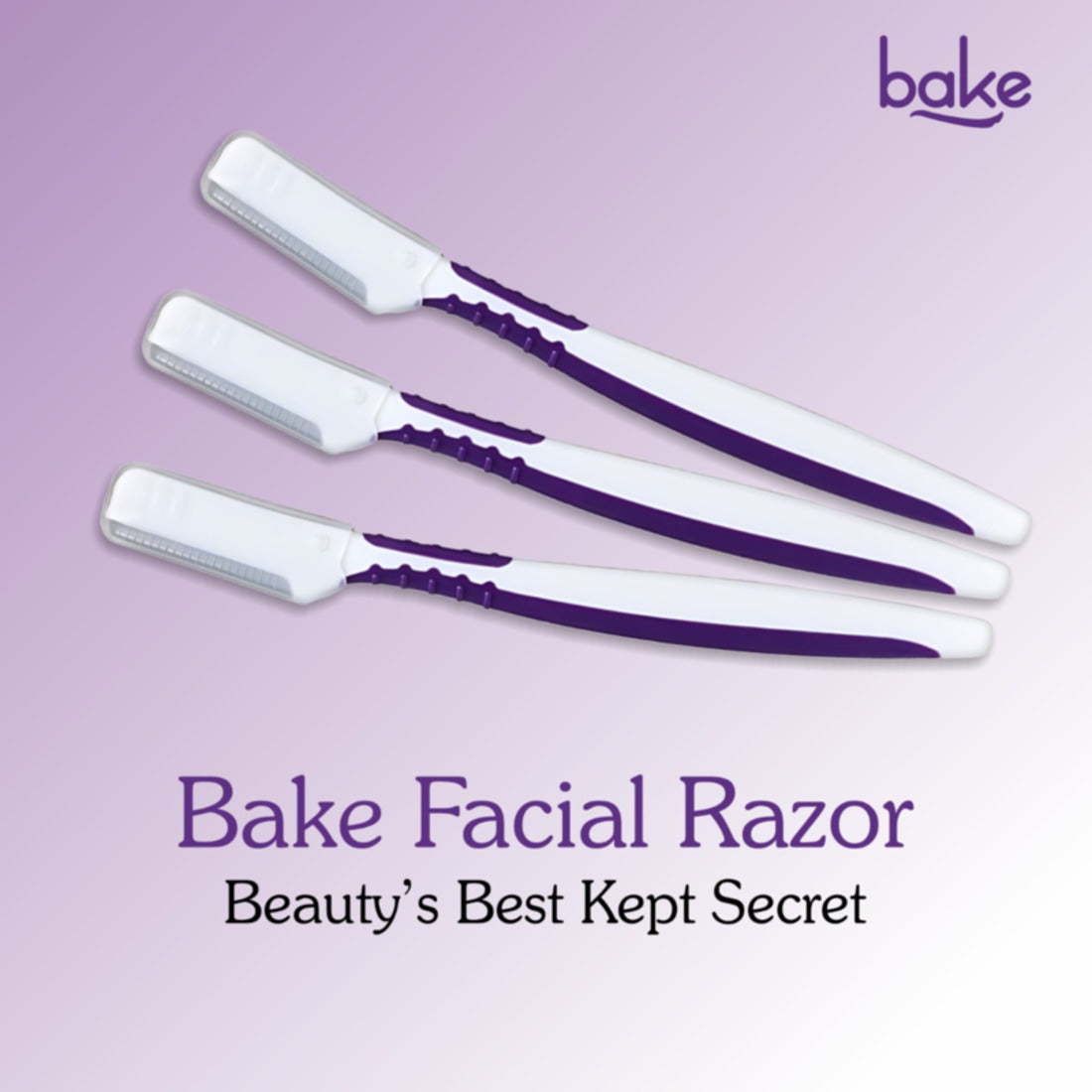 Reusable Face Razor for Women Facial Hair - Pack of 3