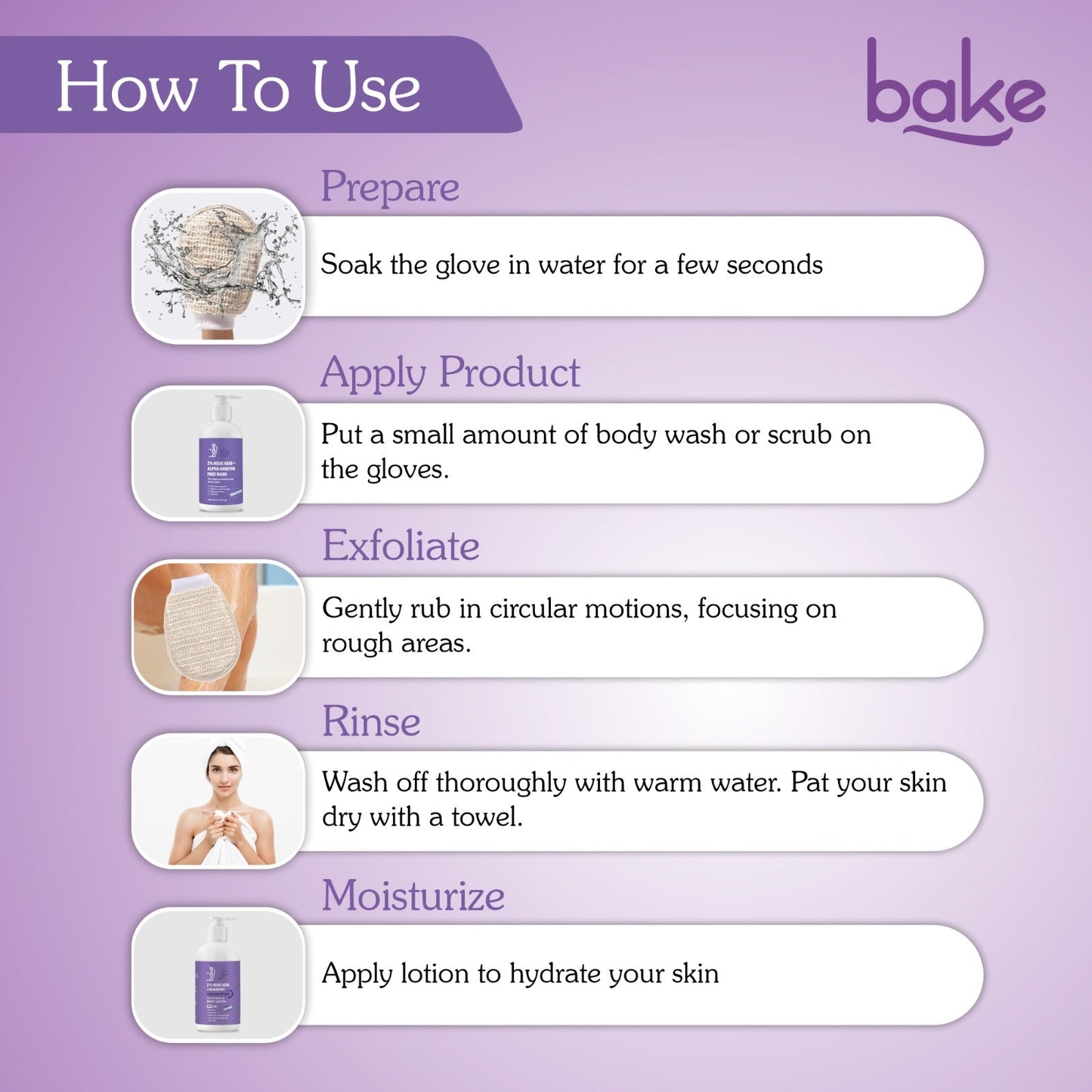How To Use Exfoliating Bath Glove