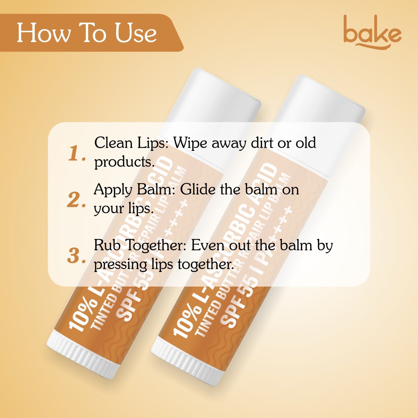 10% L-Ascorbic Acid Tinted Butter Brightening Lip Balm SPF 55 PA++++