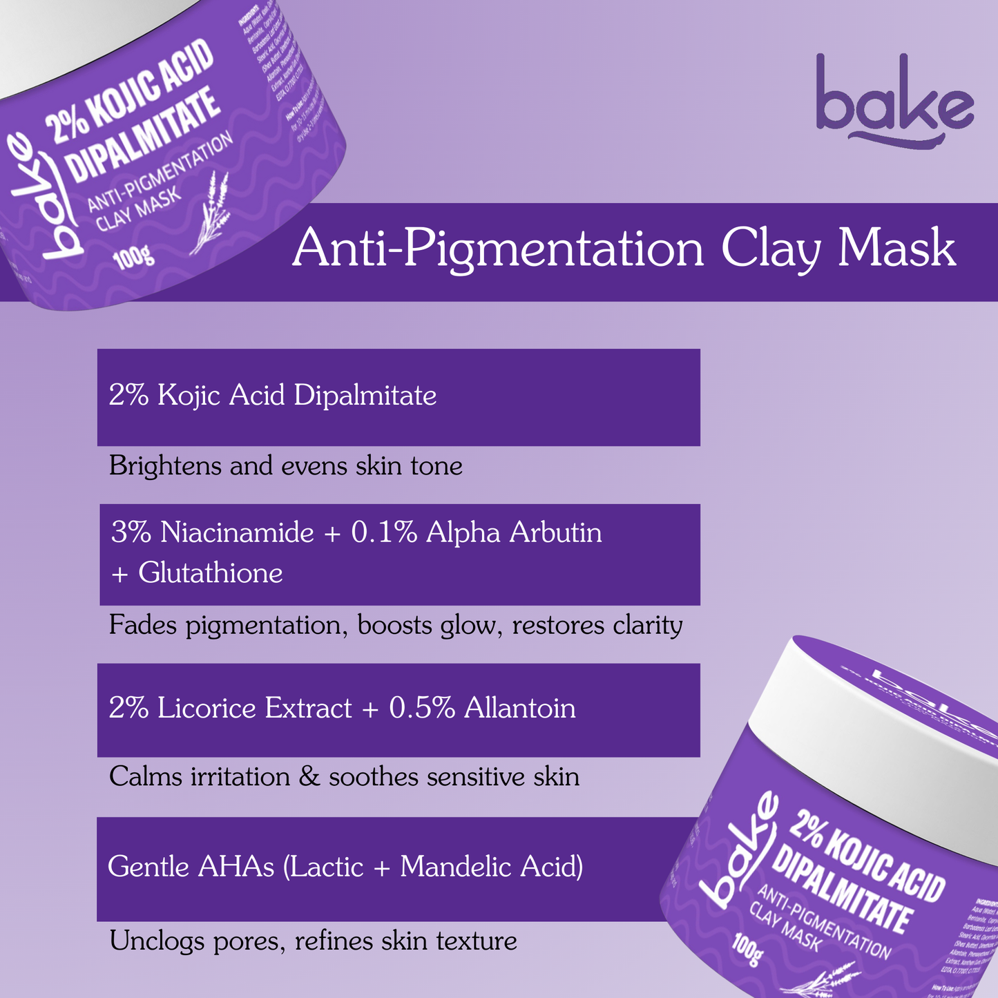 Kojic Acid Anti-Pigmentation Clay Mask