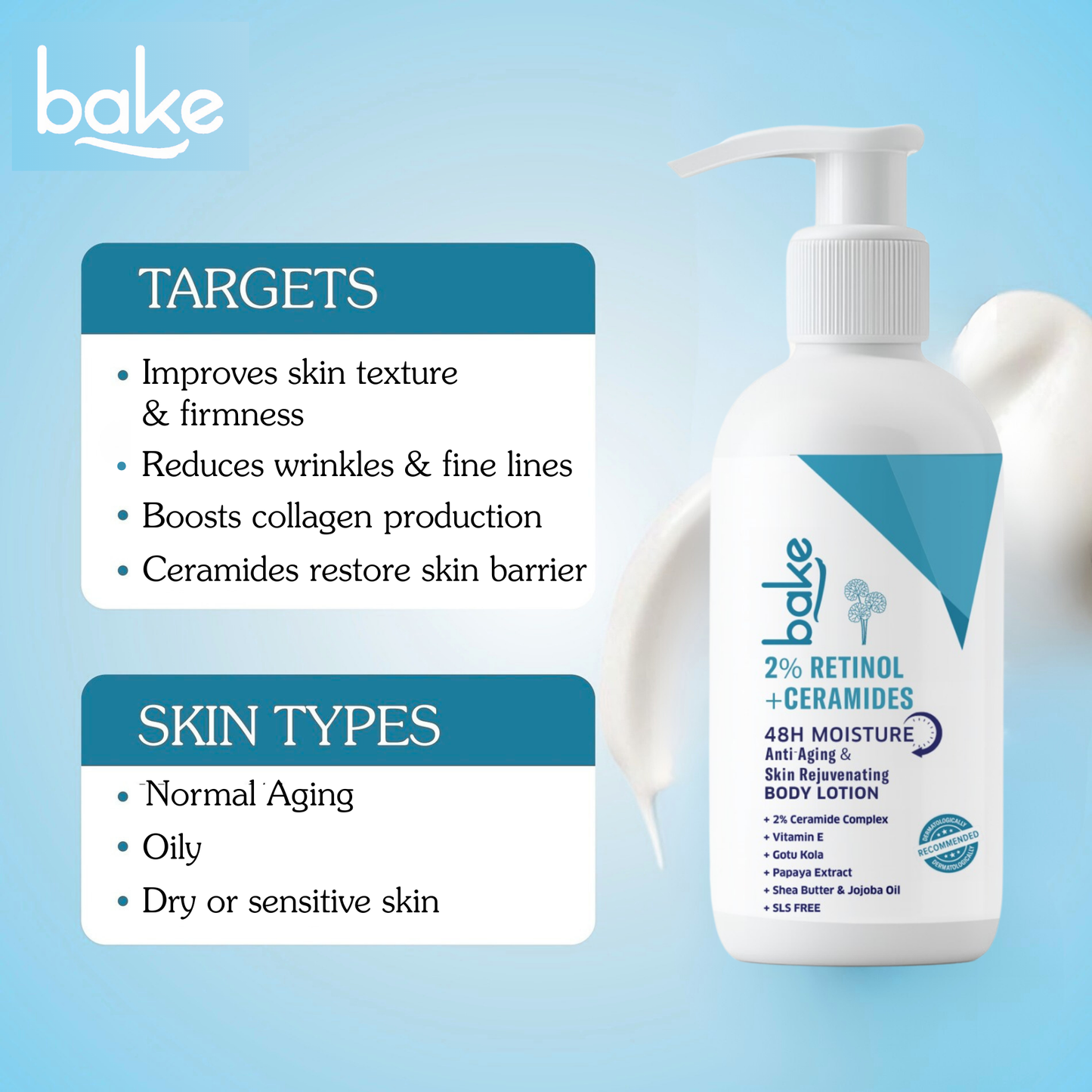 2% Retinol + Ceramides Body Lotion
