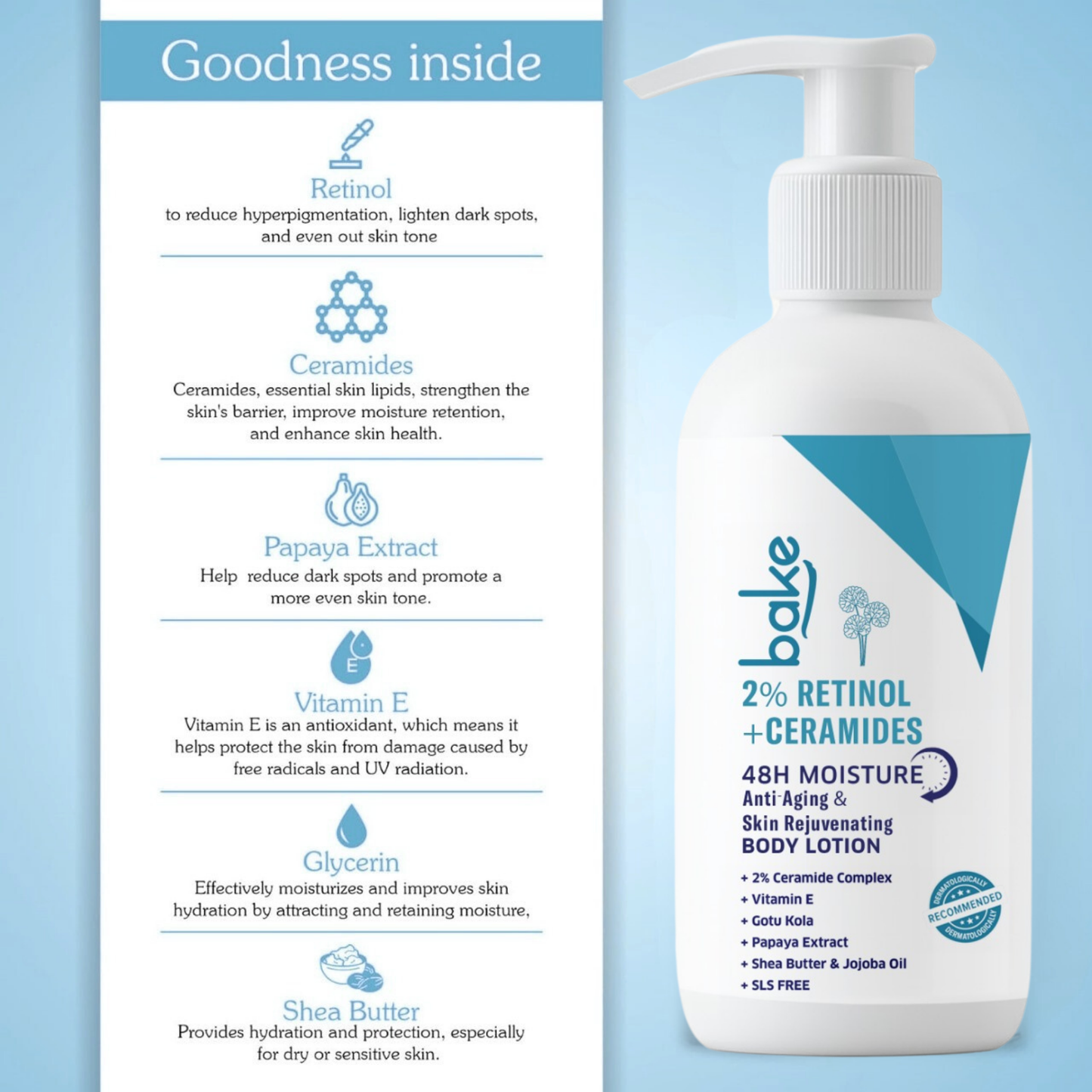 2% Retinol + Ceramides Body Lotion