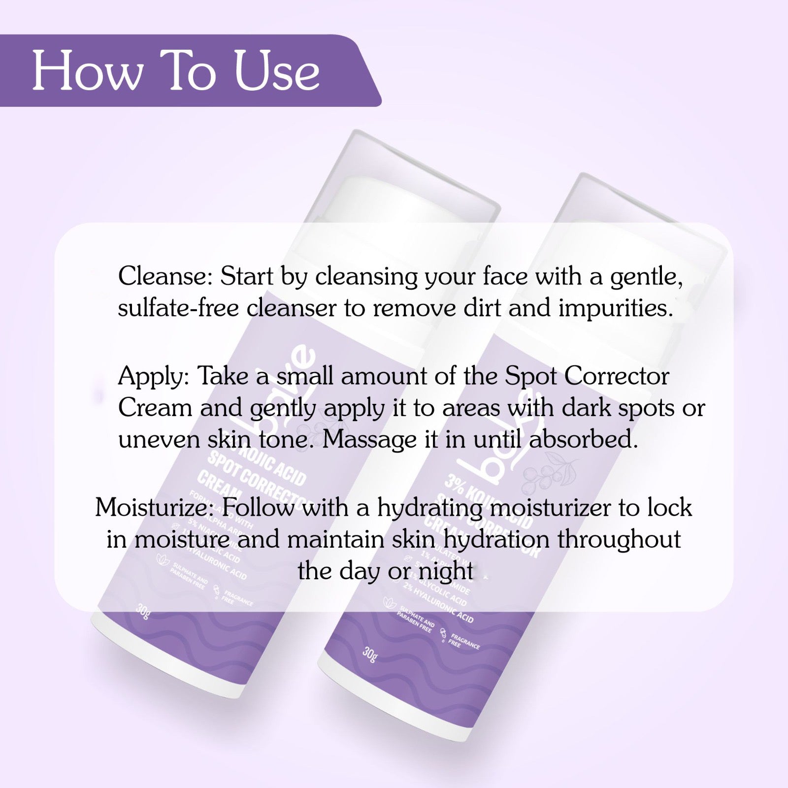 how to use Kojic Acid cream