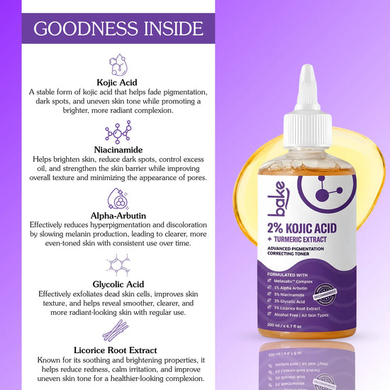 2% Kojic Acid Toner for Dark Spot, Pigmentation and Dullness