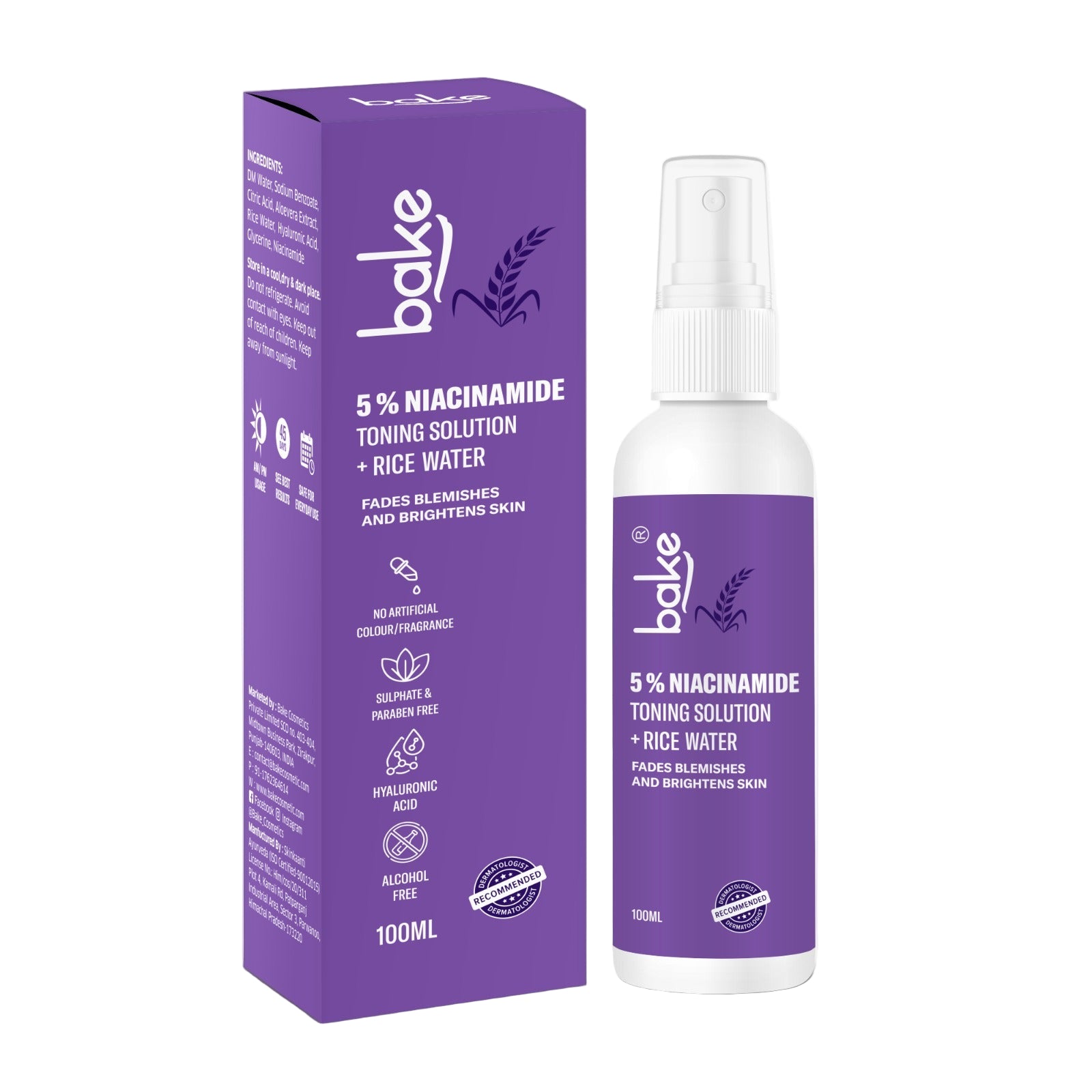 5% Niacinamide + Rice Water Toning Solution
