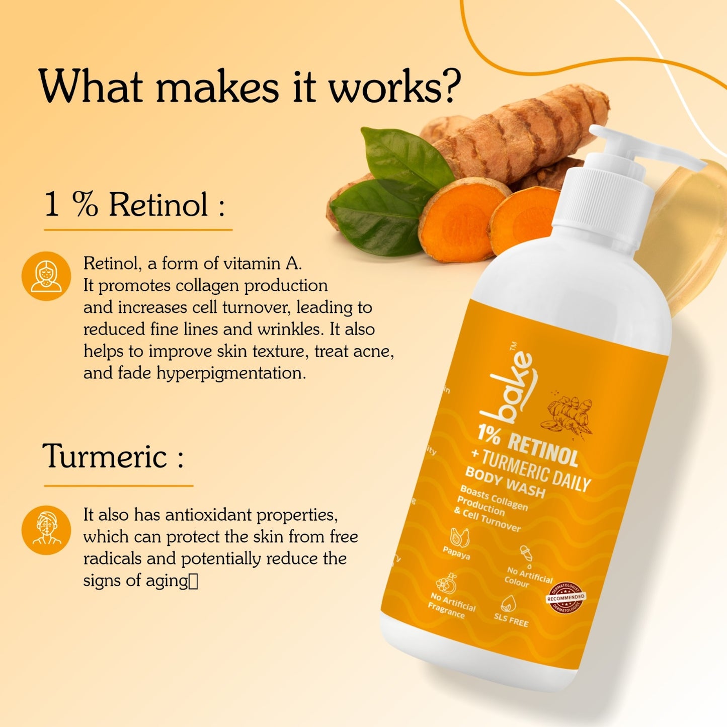 1% Retinol + Turmeric Body Wash