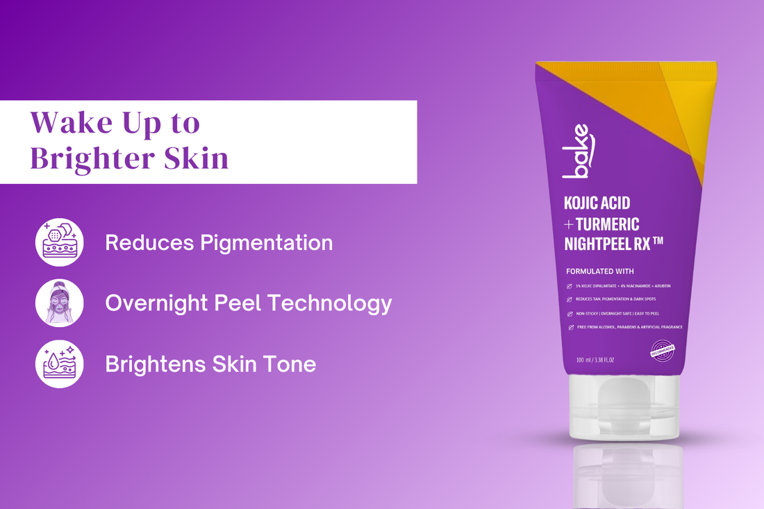Bake Kojic Acid + Turmeric NightPeel Rx Mask: Overnight Solution for Brighter, Even Toned Skin