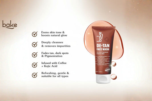 BAKE De-Tan Coffee Face Wash With Kojic Acid – Your Daily Cleanser for Bright, Even &amp; Tan-Free Skin