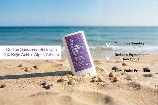 Bake De-Tan Sunscreen Stick: High Protection Sun Care for Brighter, Even-Toned Skin