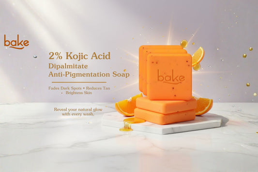 Bake 2% Kojic Acid Soap + Alpha Arbutin Anti Pigmentation with Scrub Treatment: Your Daily Solution for Even, Radiant Skin