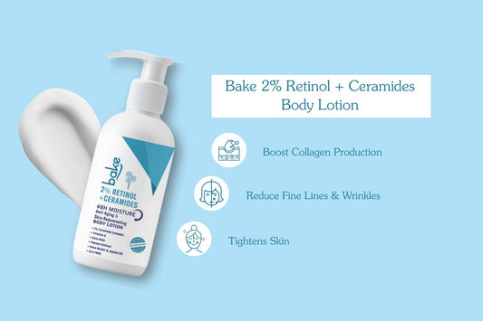 Bake 2% Retinol + Ceramides Body Lotion | Advanced Anti-Aging Care for Smooth, Youthful Skin