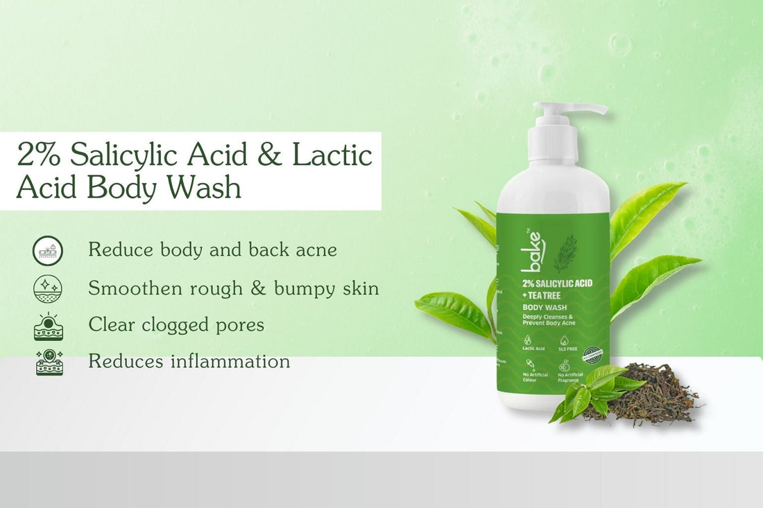 Bake 2% Salicylic Acid & Lactic Acid Body Wash: A Powerful Solution for Body & Back Acne