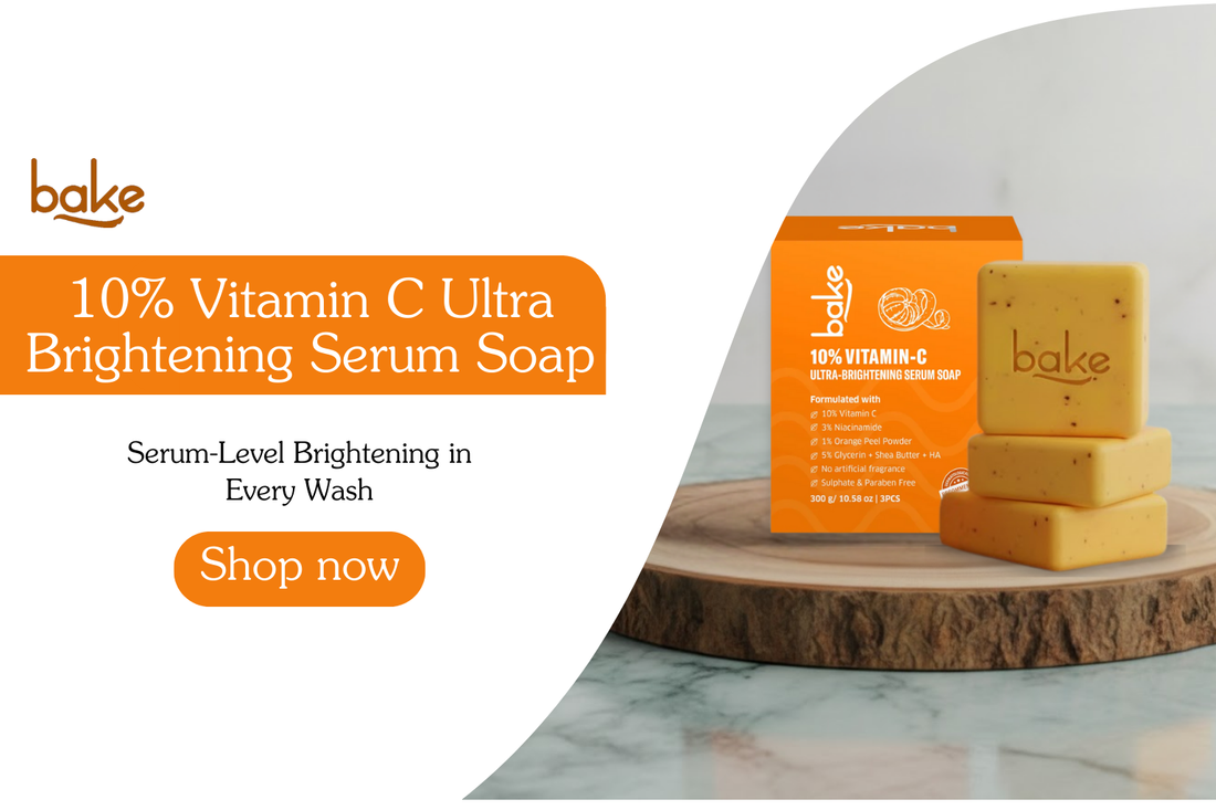 Bake 10% Vitamin C Ultra Brightening Serum Soap | For Radiant, Even-Toned Skin