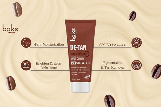 Bake De-Tan Anti Pigmentation Coffee Body Lotion for Brighter, Even-Toned Skin