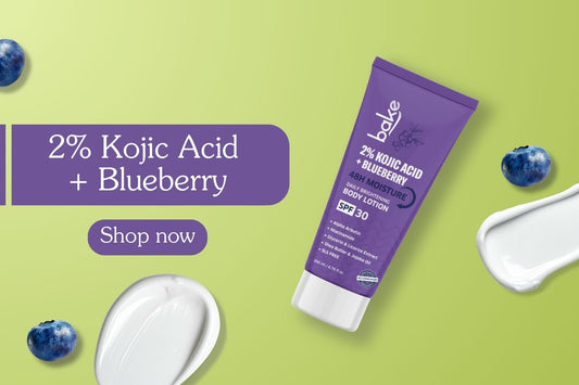 Bake 2% Kojic Acid Body Lotion SPF 30 PA | The Ultimate Solution for Pigmentation, Tan & Uneven Skin Tone