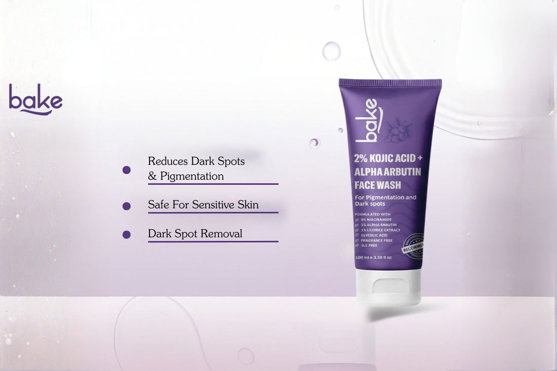 Bake 2% Kojic Acid Face Wash with Alpha Arbutin – The Ultimate Dark Spot & Pigmentation Solution