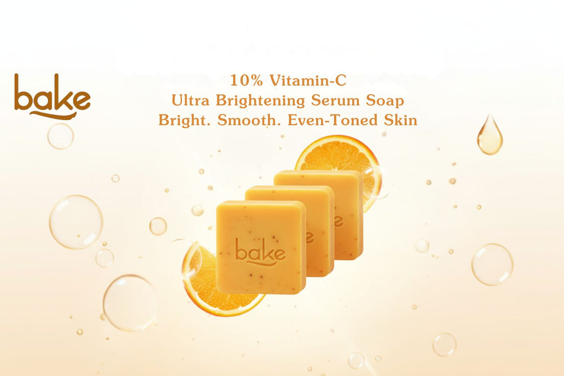 Bake 10% Vitamin C Ultra Brightening Serum Soap – Your Daily Glow Bar