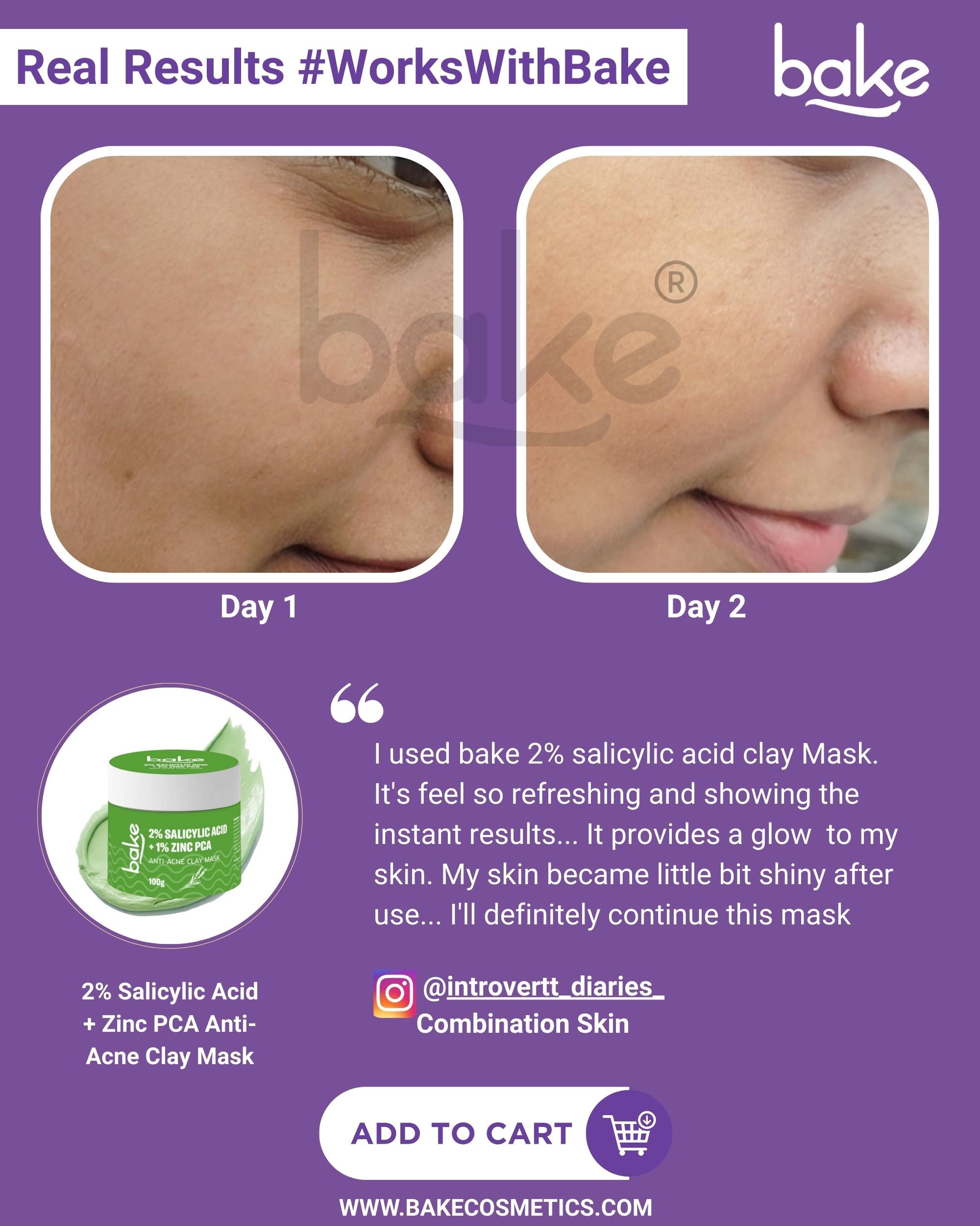 2% Salicylic Acid + Zinc PCA Anti-Acne Clay Mask