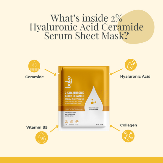 2% Hyaluronic Acid + Ceramide Serum Sheet Mask