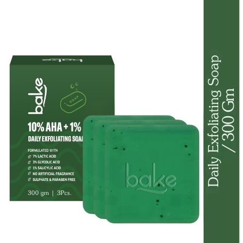 10% AHA + 1% BHA Scrub Treatment Soap (Pack of 3, 300g)