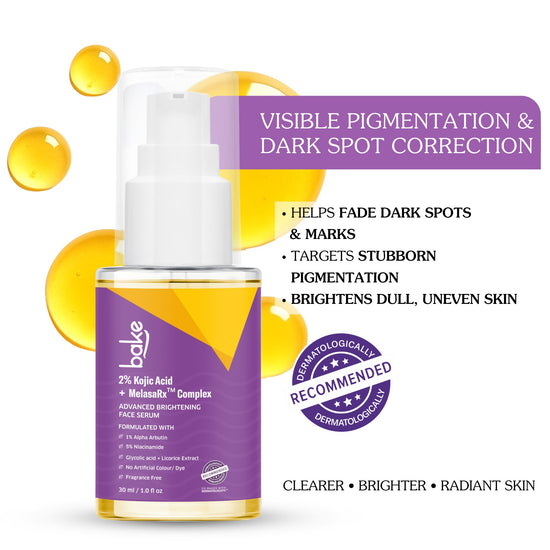 2% Kojic Acid Brightening Serum for Dark Spots & Pigmentation (30ml)