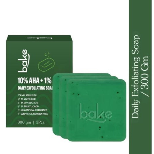 10% AHA + 1% BHA Scrub Treatment Soap (Pack of 3, 300g)