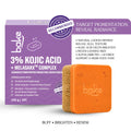 3% Kojic Acid Loofah Soap with MelasaRx™ Complex