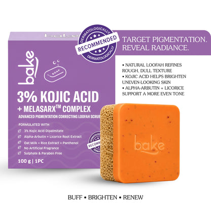 3% Kojic Acid Loofah Soap with MelasaRx™ Complex