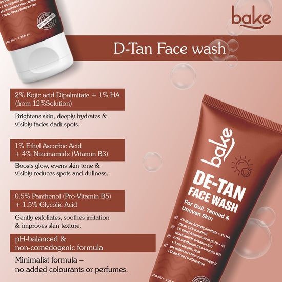 De-Tan Coffee Face Wash with  Kojic Acid