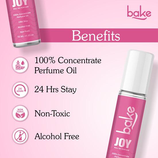 Joy 100% Concentrated Perfume Oil Roll on Fragrance For Men & Women-Peony (10ml)