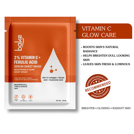 2% Vitamin C + Ferulic Acid Serum Sheet Mask