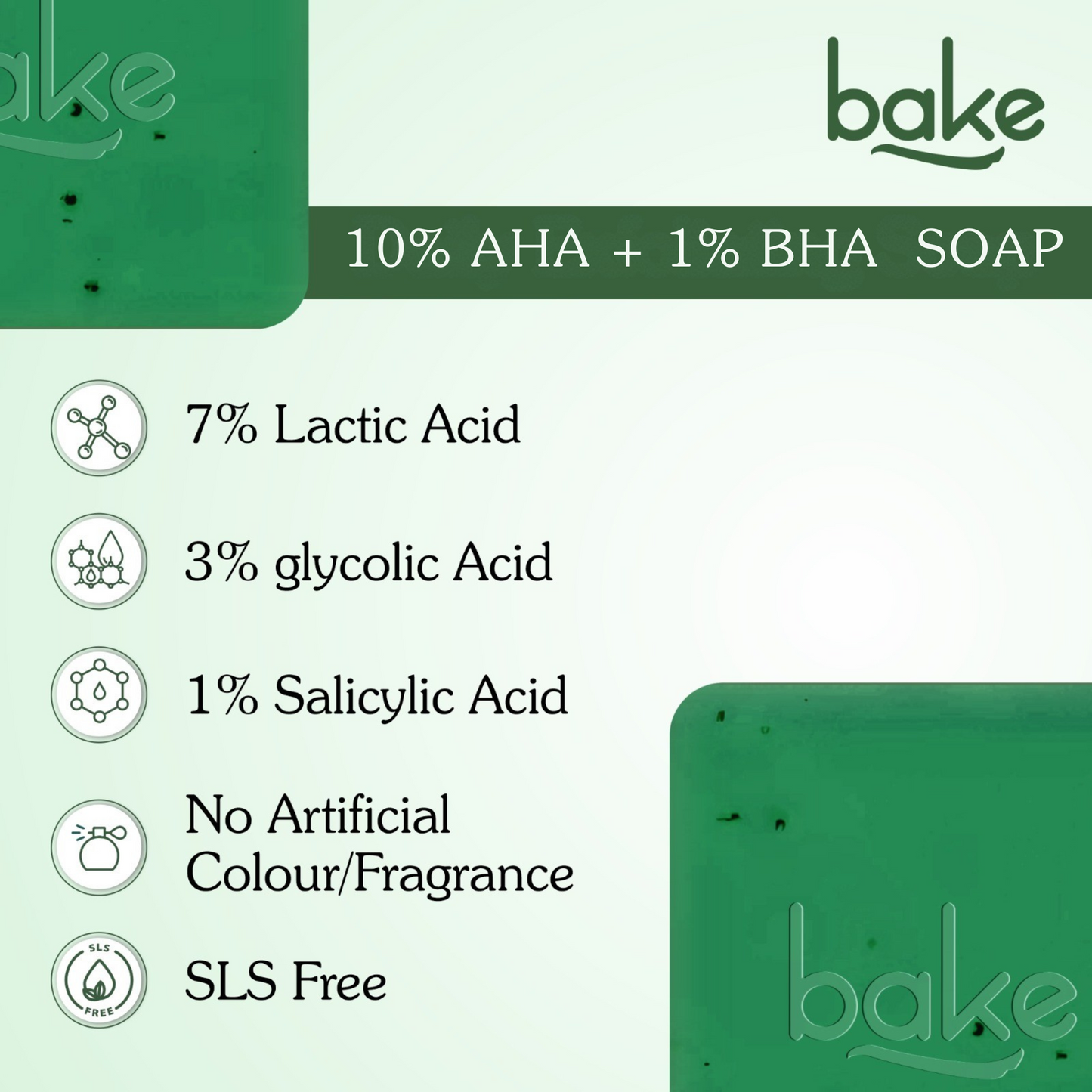 10% AHA + 1% BHA Scrub Treatment Soap (Pack of 2, 200g)