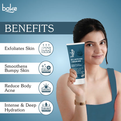 10% Lactic Acid Body Lotion with Azelaic Acid – 72H Moisture