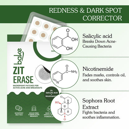 Zit Erase Micro point Patches for Active Acne & Breakouts - 9 Patches