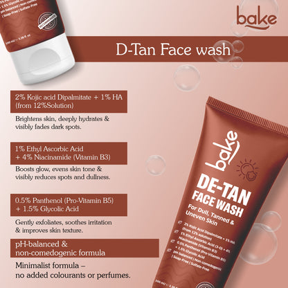 De-Tan Face Wash & Coffee Scrub Soap Combo