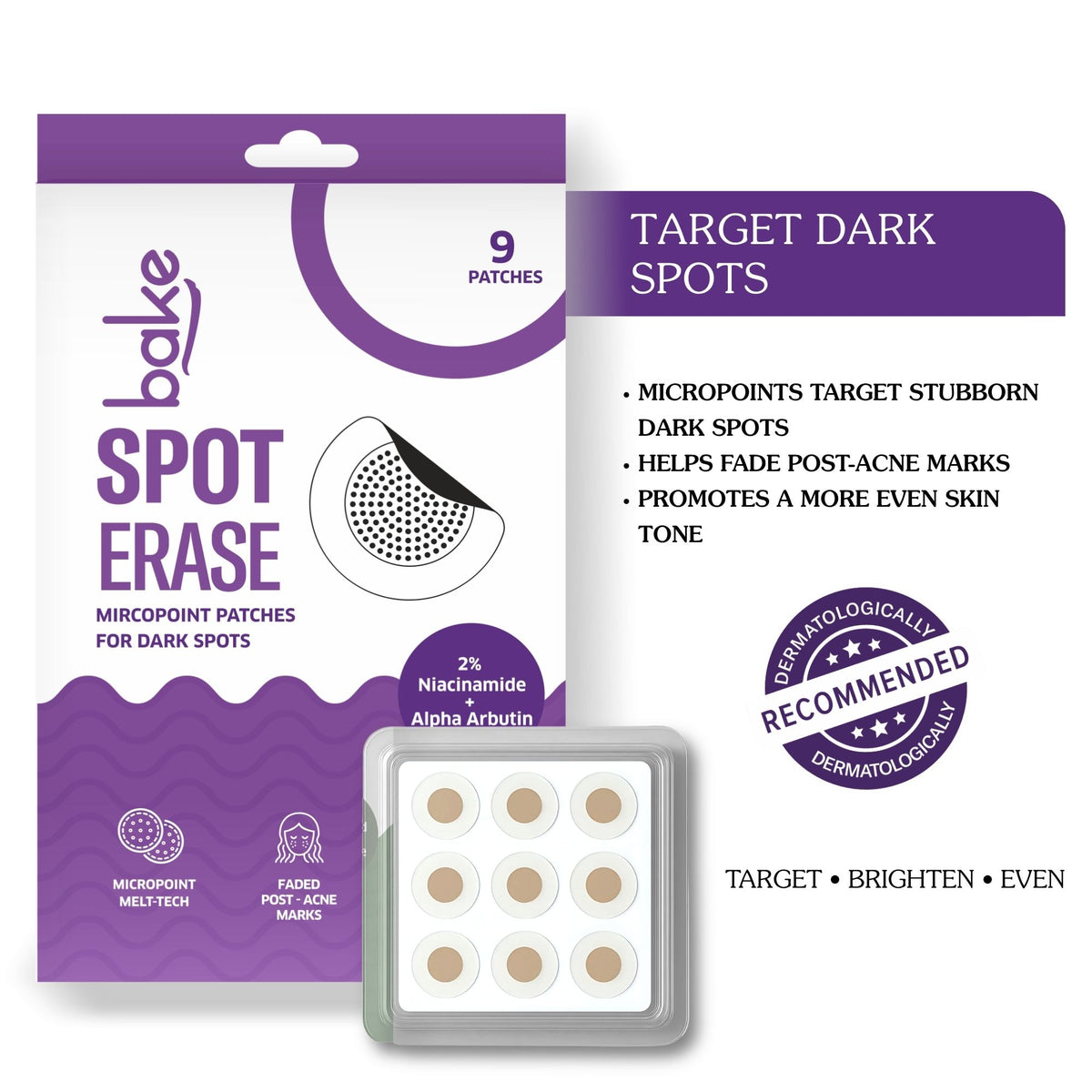 Spot Erase Micropoint Hydrocolloid Patches for Dark Spots-9 patches