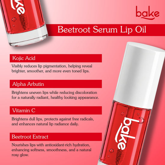 Beetroot Lip Oil with SPF 30 for Dark, Dull & Pigmented Lips