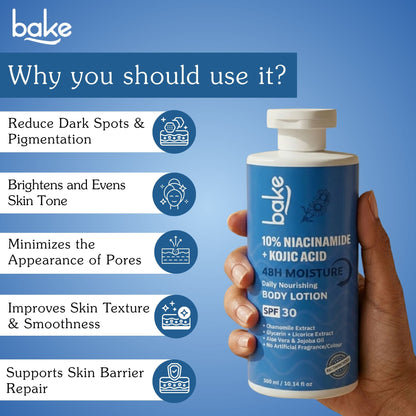 10% Niacinamide + Kojic Acid Body Lotion SPF 30 PA+++