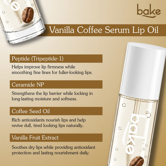 Vanilla Coffee Lip Oil with 2% Peptide & 1% Ceramide