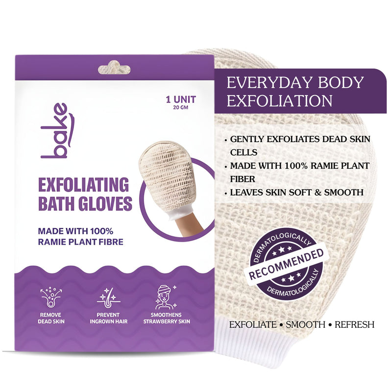 BAKE Exfoliating Bath Glove with Ramie plant Fibre