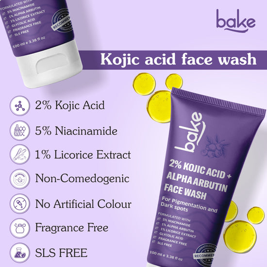 2% Kojic Acid Alpha Arbutin Face Wash & Soap Combo