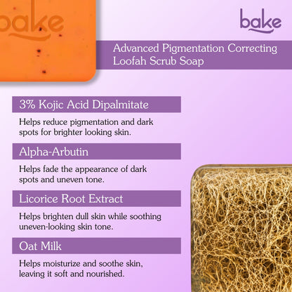 3% Kojic Acid Loofah Soap with MelasaRx™ Complex