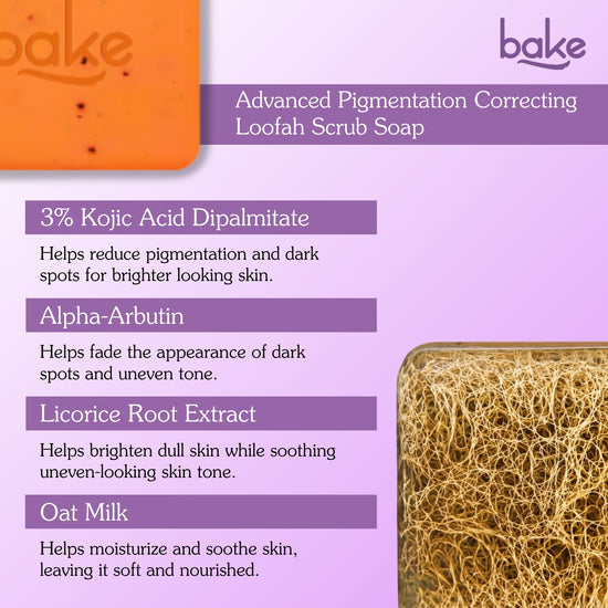 3% Kojic Acid Loofah Soap with MelasaRx™ Complex